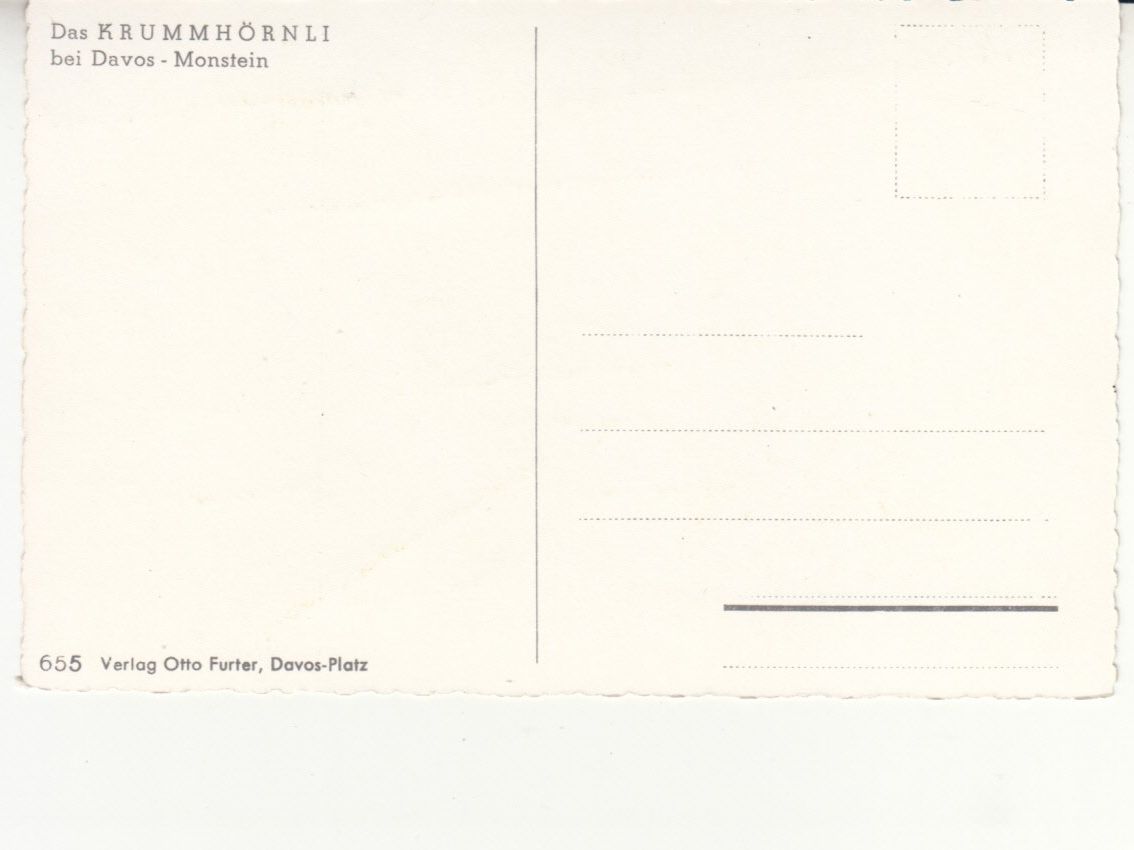 Cartoline postali: Krummhörnli ca. 1950 – Usato da Bürglen TG venduto da StampGraf 1