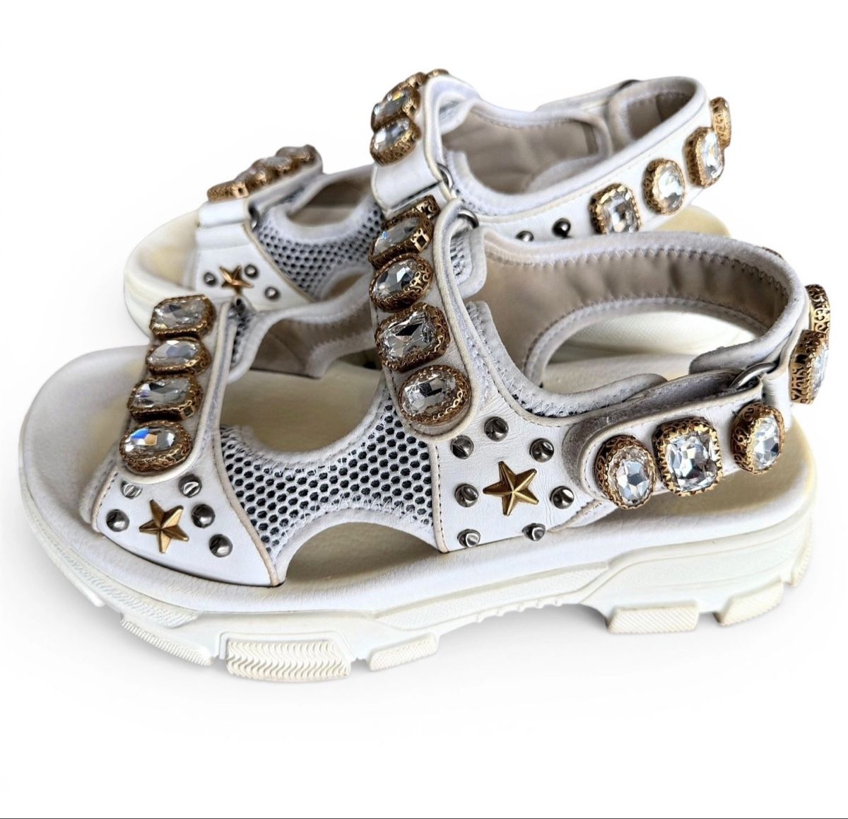 Gucci Scarpe da donna: Gucci Aguru crystal sandals  – Usato da Lausanne venduto da Loyal_8