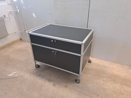 Alu Office Korpus Rollmöbel Schubladenstock