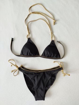 Triangel Bikini von Olympia Farbe schwarz/gold Gr. 36 CUP-A