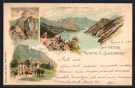 Litho Lugano, Blick vom Monte Salvatore,