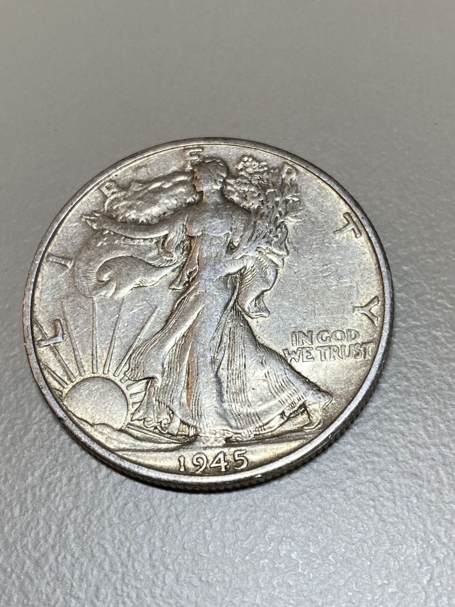 Tutti le monete: USA - 1/2 Dollar - 1945 D - AG - Liberty Walking – Usato da Payerne venduto da Mike1682 1