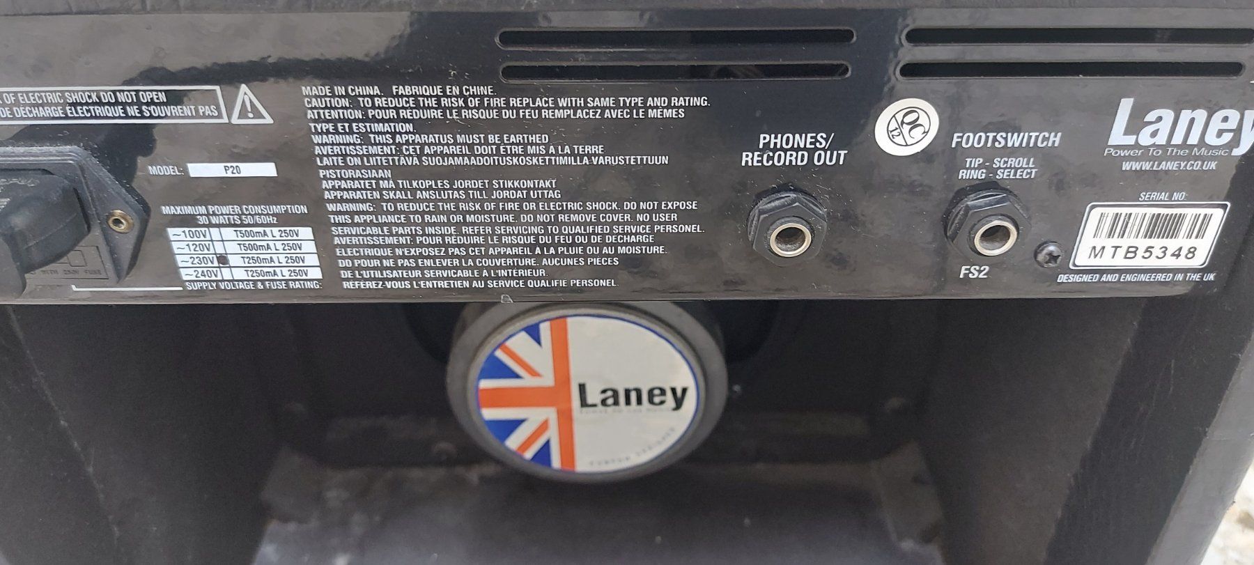 Laney Amplificatori: Laney PRISM P20 Combo Gitarrenverstärker – Usato da Glattbrugg venduto da Swissmusik 3