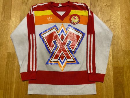 EHC BIEL TRIKOT BIENNE MAILLOT 1984/85 EHCB ADIDAS HOCKEY S