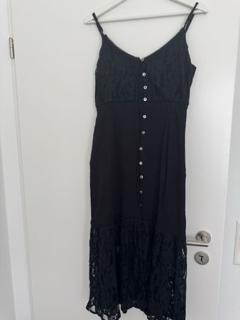 Sommerkleid schwarz mit Spitze Gr. XS