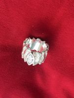Massiver Silberring 925 mit Zirkon–Statement Ring