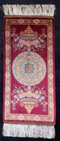 Wunderschöner kleinen Teppich Seide 60x30.cm-N16