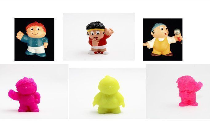 Bullyland Figuren: Mainzelmännchen Conni, Fritzchen, Edi, Anton, Preis pro Fig. – Neu und originalverpackt aus Turbenthal von TopToys