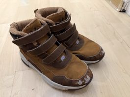 Kinder Schuhe / Boots Gr. 34 – Braun mit Klettverschluss