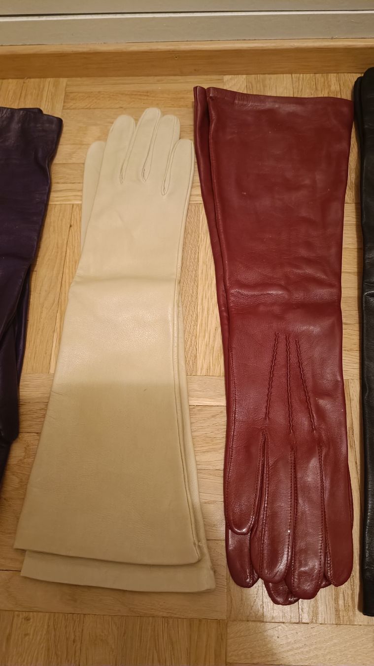 Guanti & manicotti: Elegante Lederhandschuhe lang, 5 Farben, Gr. M/L – Nuovo (secondo la descrizione) da Baden venduto da zuppel 3