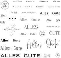 Silikonstempel Nr. 577, Glückwunsch, Alles Gute