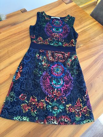 Desigual tolles buntes Kleid mehrfarbig Gr. 36  Top Zustand