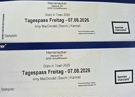2 Tickets Stars in Town Amy MacDonald /Baschi / Kamrad