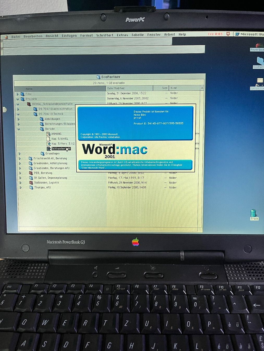 Apple Portables: Vintage Mac Powerbook G3 – D'occasion à Uttwil par jaimito2013 3