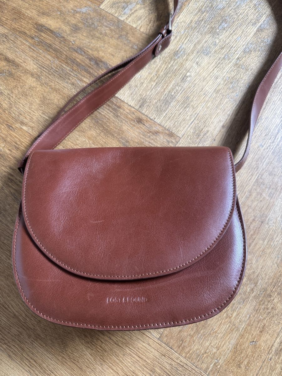 Borse da donna: Umhängetasche Lost & Found Leder braun – Usato da Zürich venduto da Grace07