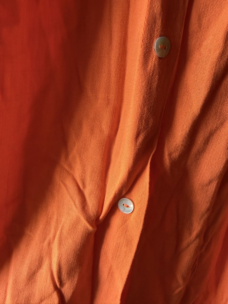 Gonne: Orange Summer Skirt, Buttons – Usato da Zürich venduto da BettinaMarie2308 1