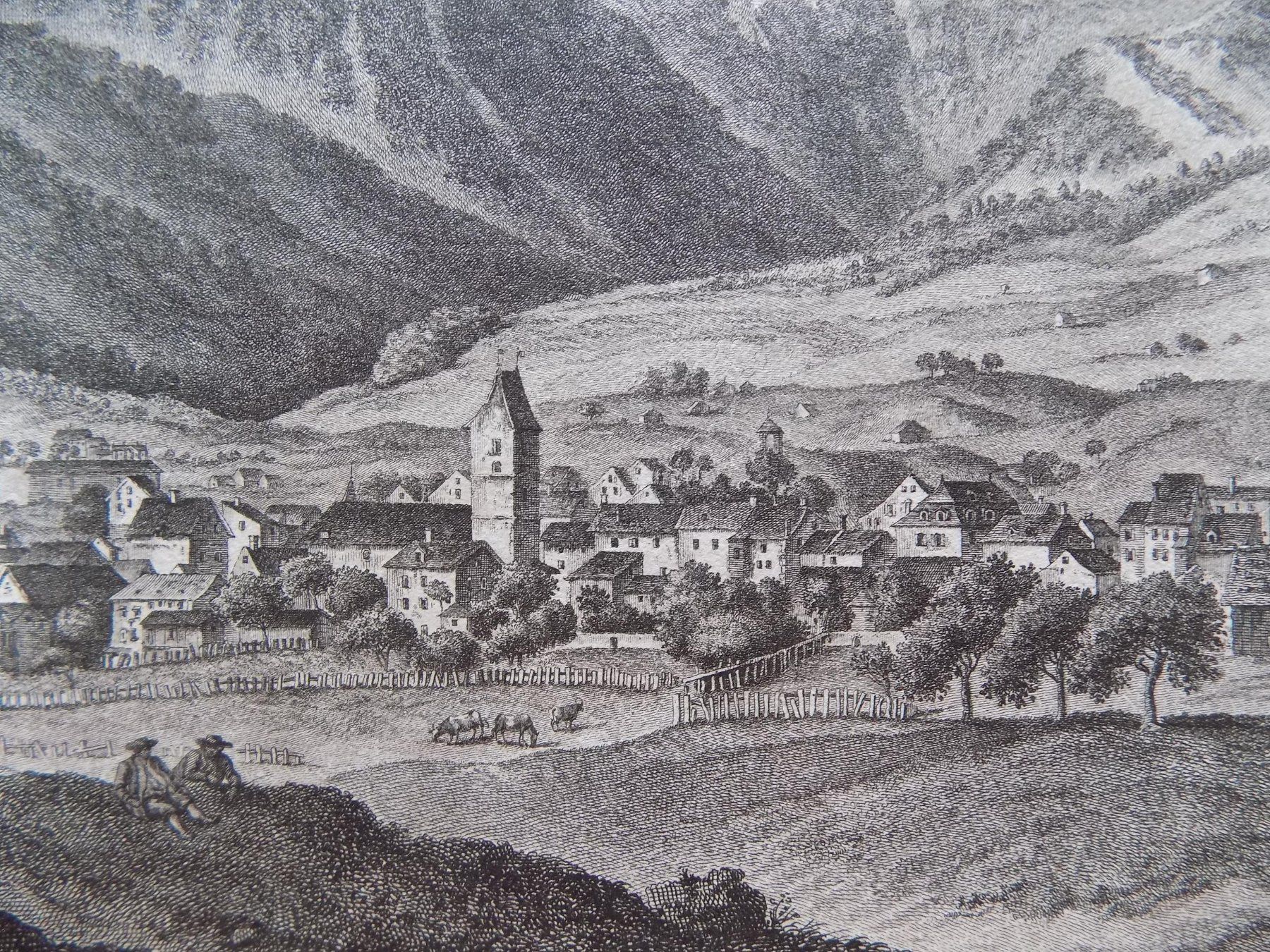 Gravures: Glarus grosser Kupferstich – D'occasion à Risch par Rischli15 9