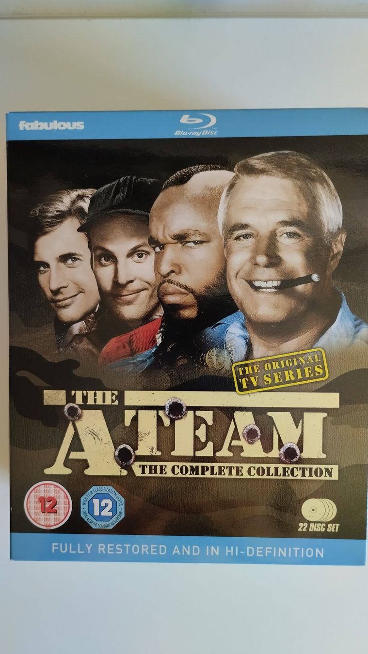 Tutti i DVDs: A-TEAM STAFFEL 1-5 BLU-RAY BOX IM SCHUBER - UK VERSION – Nuovo (secondo la descrizione) da Basel venduto da Bal-Sagoth