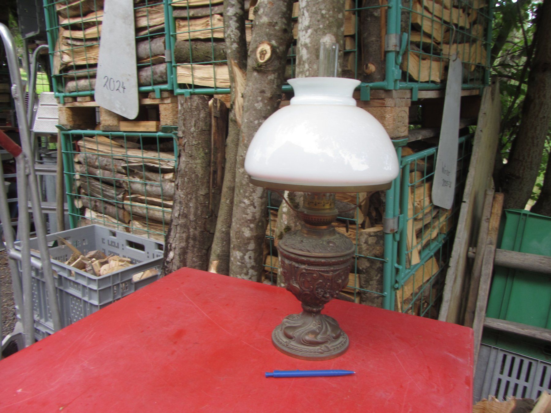 Lampes: Wunderschöne Messing - Petrollampe – D'occasion à Wolfhalden par Quiria68