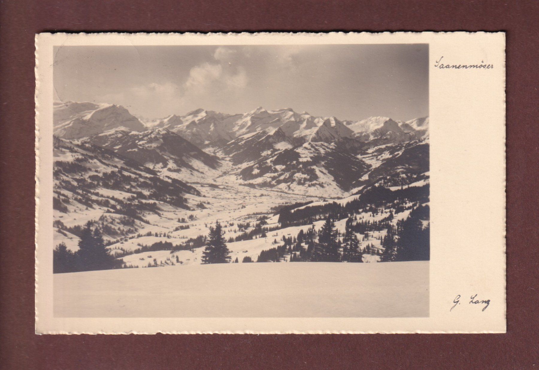 Cartoline postali: SAANENMÖSER - 1935 – Usato da Pully venduto da nicecards-shop