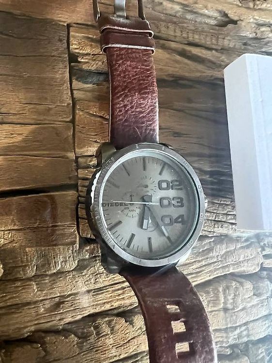 Diesel Quartz Watch/Analog/Leather/Slv/Brw//Dz-4210 2