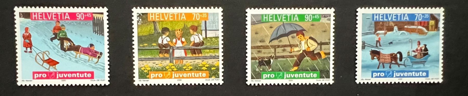 Tutti i francobolli: Pro Juventute postfrisch 2000 – Nuovo (secondo la descrizione) da Hünenberg See venduto da wer_5286