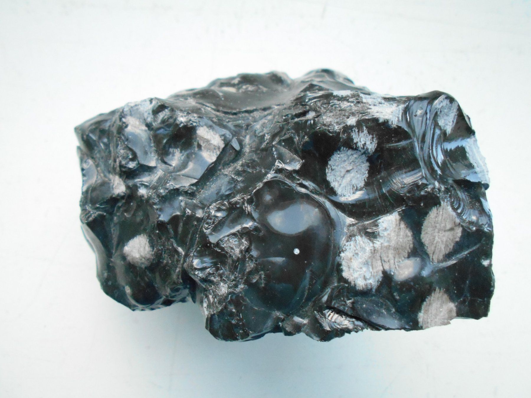 Minerali & Pietre curative: Schneeflocken-Obsidian Vulkanisches Gesteinsglas ca. 520 gr. – Nuovo (secondo la descrizione) da Zürich venduto da swisscristal01 2