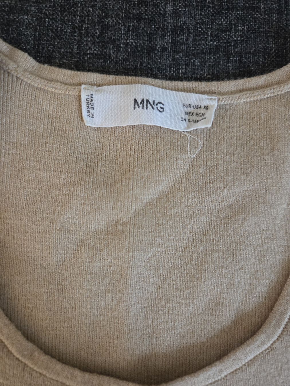Mango Top: Mango Oberteil, Bauchfrei - Gr. 34 in Beige – Nuovo (secondo la descrizione) da Bern venduto da Tashmi_BE 1