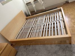 Doppelbett aus Holz 160 × 200 cm inkl. 2 Lattenroste