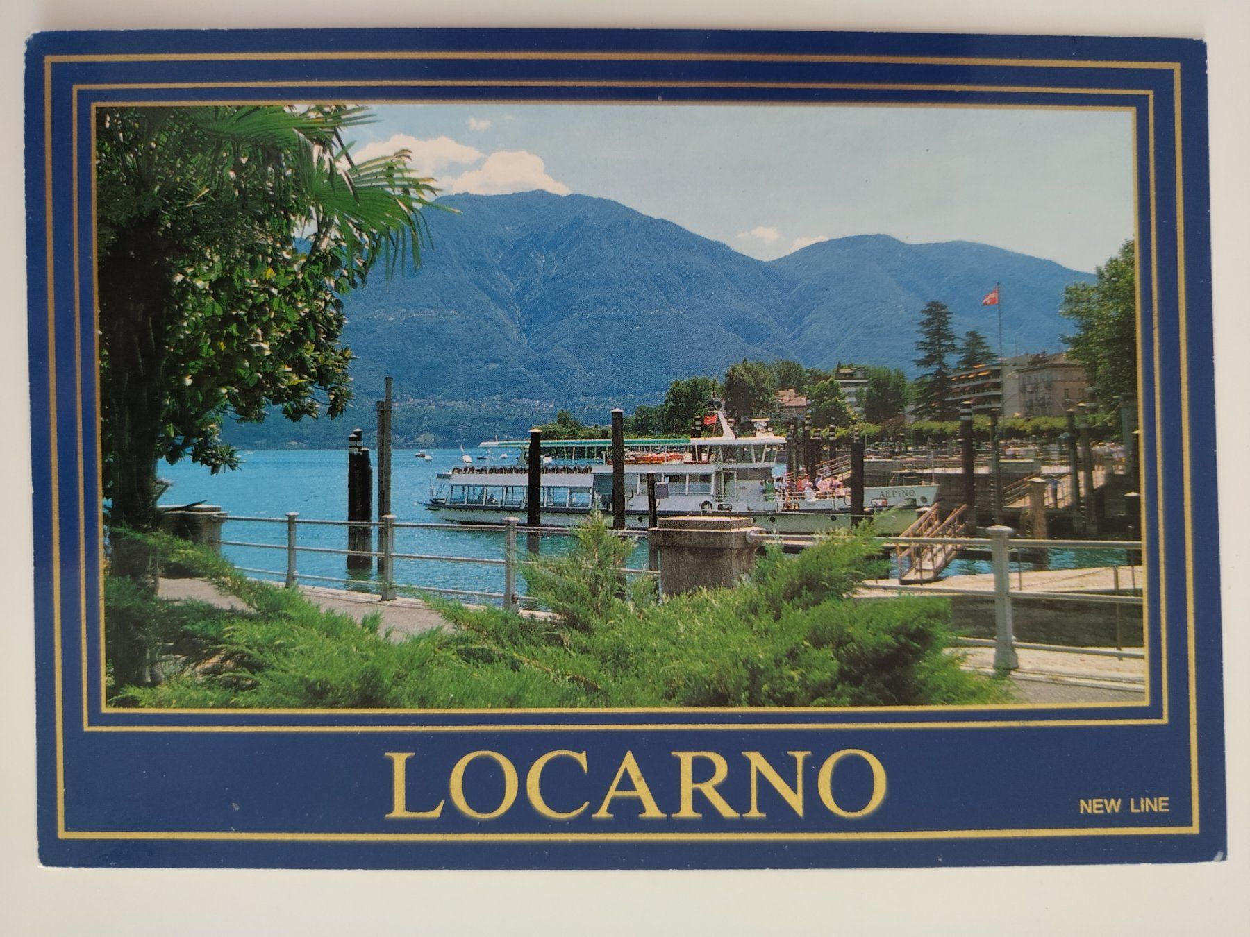 Ansichtskarten: Schiff NLM? Locarno Lago Maggiore dat. 1981? – Gebraucht aus Ohmstal von Lebensfreude05