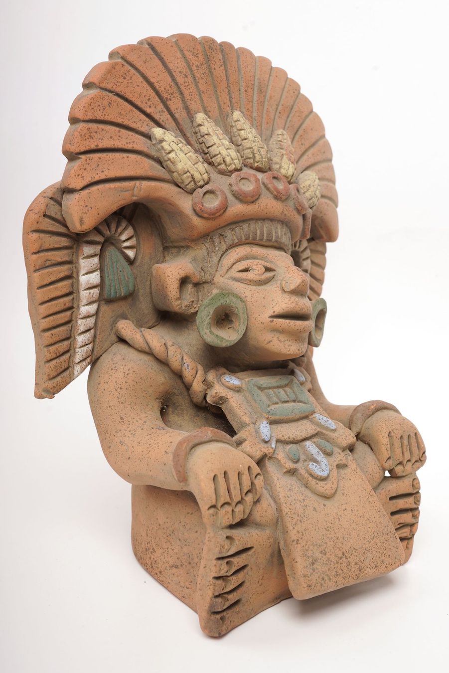 Skulpturen & Statuen: Maya Gott, grosse Keramikfigur aus Mexiko – Gebraucht aus Buochs von chicco64 1