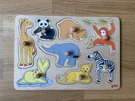 Tierpuzzle, Holz