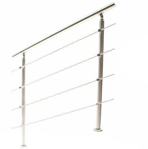 Ringhiere: 57203 - Edelstahl Treppengeländer 80cm - 4 Querstreben – Nuovo e nell'imballaggio originale da Wallenwil venduto da toesstal-vertrieb 5
