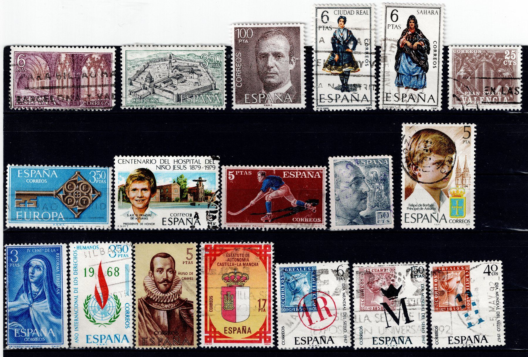 Alle Briefmarken: Briefmarken 88x Spanien – Gebraucht aus Tenniken von mik_6mxg 4
