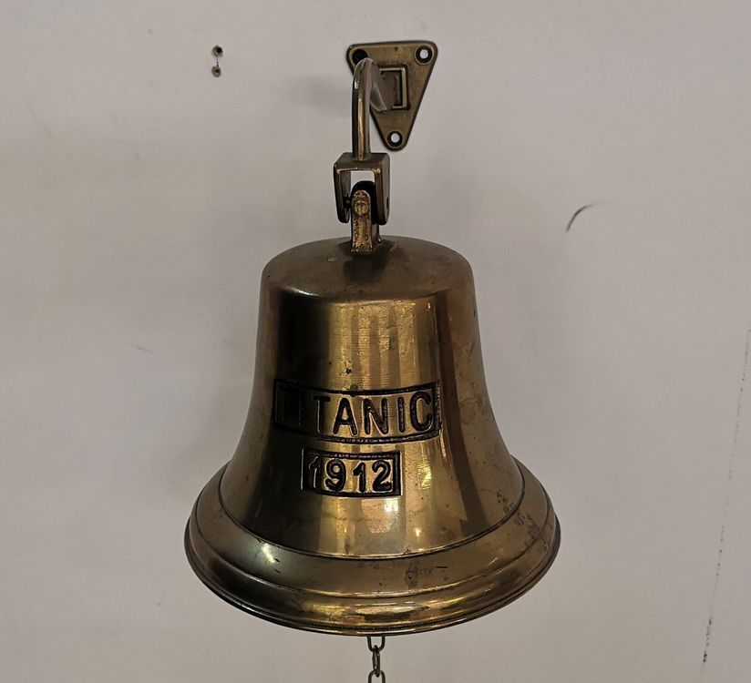 Antike Türglocke, Messing Glocke, Wandglocke, Haustürglocke, Shabby