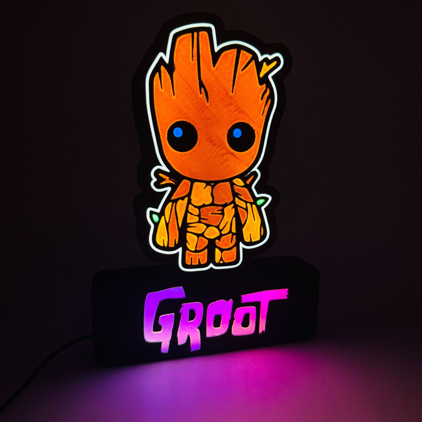Lampade: Lightbox lumière led Groot RGB – Nuovo (secondo la descrizione) da Vicques venduto da PAMB3D 7