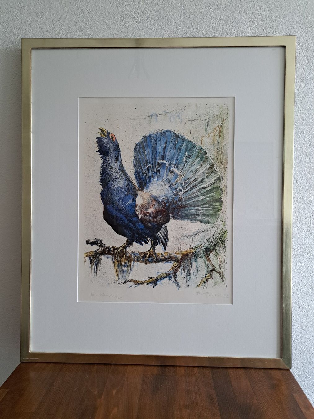Grafiken & Lithographien: Auerhahn: Lithographie von Roland Guatelli: – Gebraucht aus Bern von Patinaa