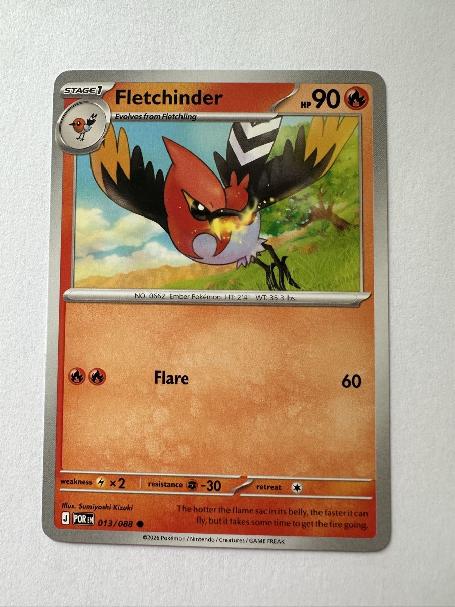 Pokémon Carte collezionabili: Fletchinder POR EN 013 – Nuovo (secondo la descrizione) da Gordola venduto da EleSecondHand-TCG