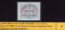ATM 7 (7lllb)_ET_FD-VO 26.11.84 BERN 1_0070_KW 80.00_SELTEN!