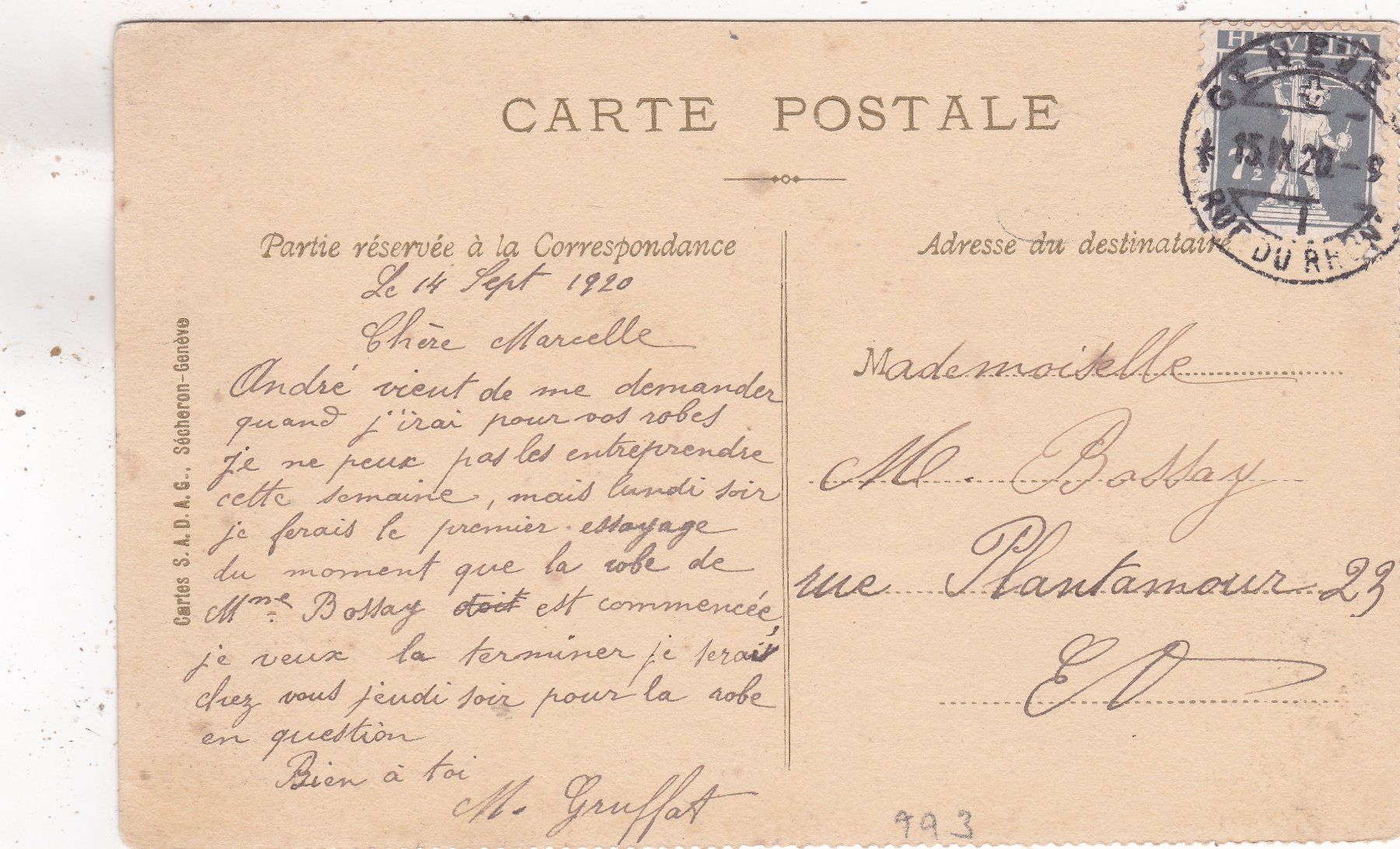 Cartoline postali: Montreux 1920 – Usato da Herisau venduto da Lisegrat2008 1