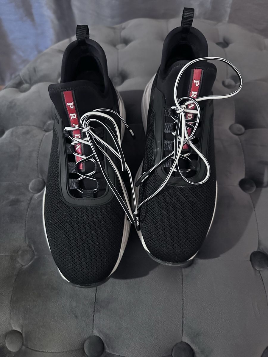 Prada Damenschuhe: Prada Sneaker Schwarz Gr. 36.5 Top Zustand – Gebraucht aus Frick von Soleil4658 4