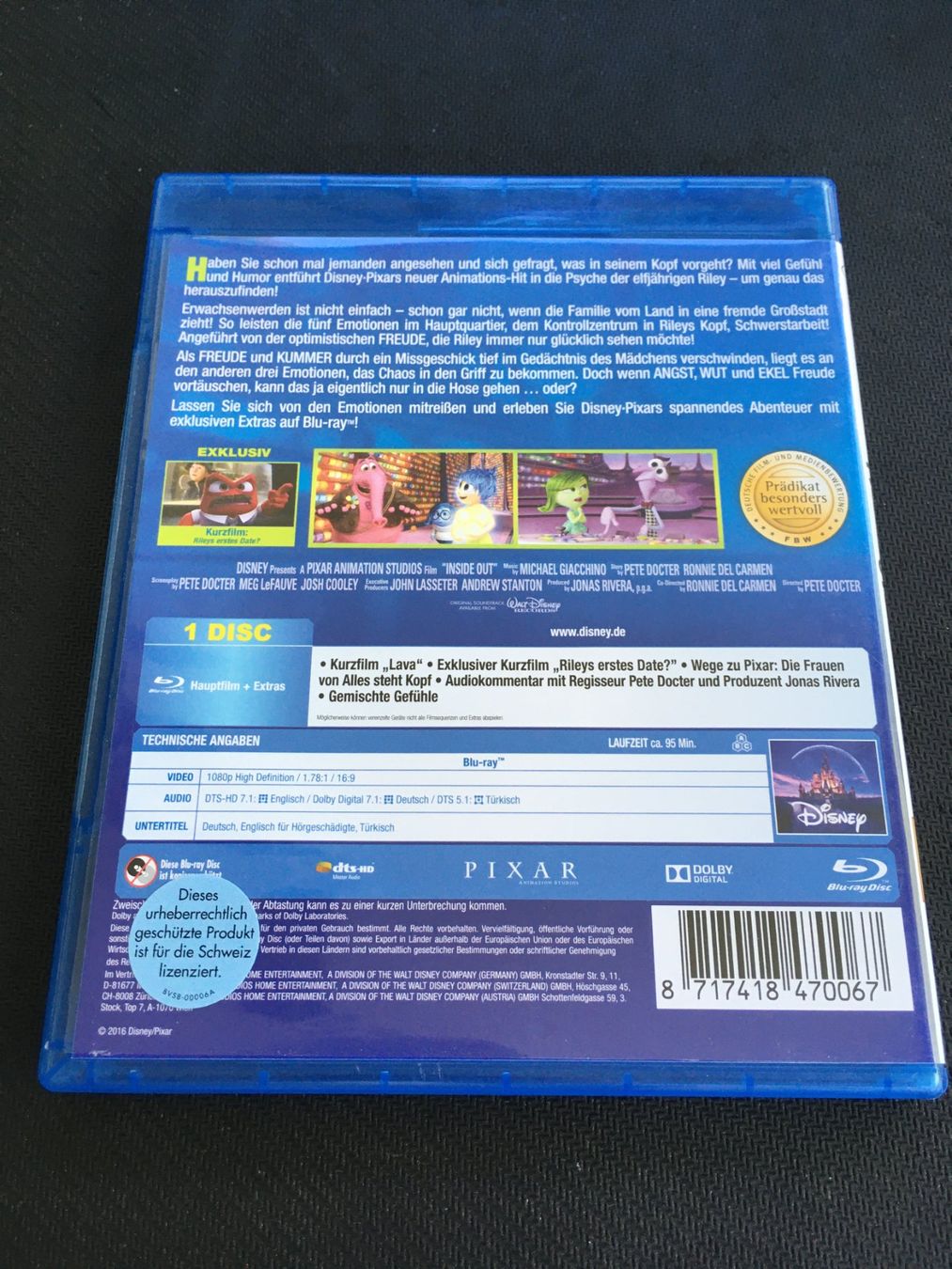 Tutti i DVDs: Alles steht Kopf [Blu-ray] – Usato da St.Gallen venduto da MedienJoe 1