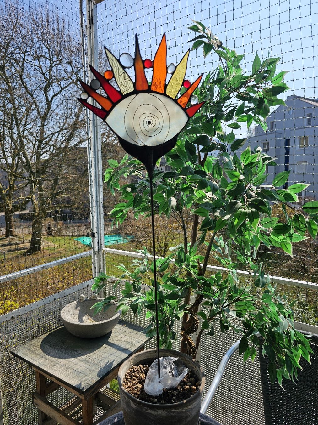 Tutte le decorazioni: Gartenstecker/ Suncatcher aus Glas (4) – Nuovo (secondo la descrizione) da Zürich venduto da flogax193 1