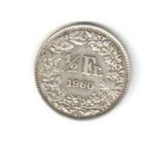 Pièce ancienne de 50 centimes - 1960