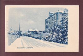 Souvenir d'ESTAVAYER sous la neige