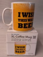 XL Kaffeebecher "I wish this was a Beer" - Neu und unbenutzt