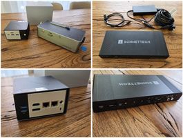 MKtec EVO-X1 Mini-PC + AOOSTAR eGPU-Dock + Sonnet TB4 Dock