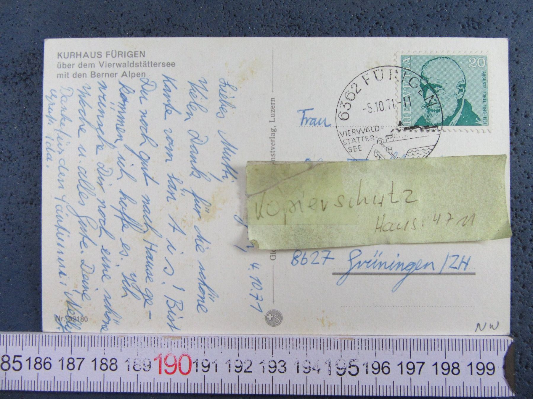 Cartes postales: FÜRIGEN KURHAUS 1971 AK ONW – D'occasion à Ettingen par Hausi4711 2