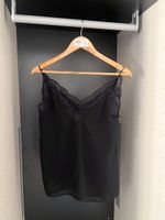 Zara top lingerie nero con pizzo