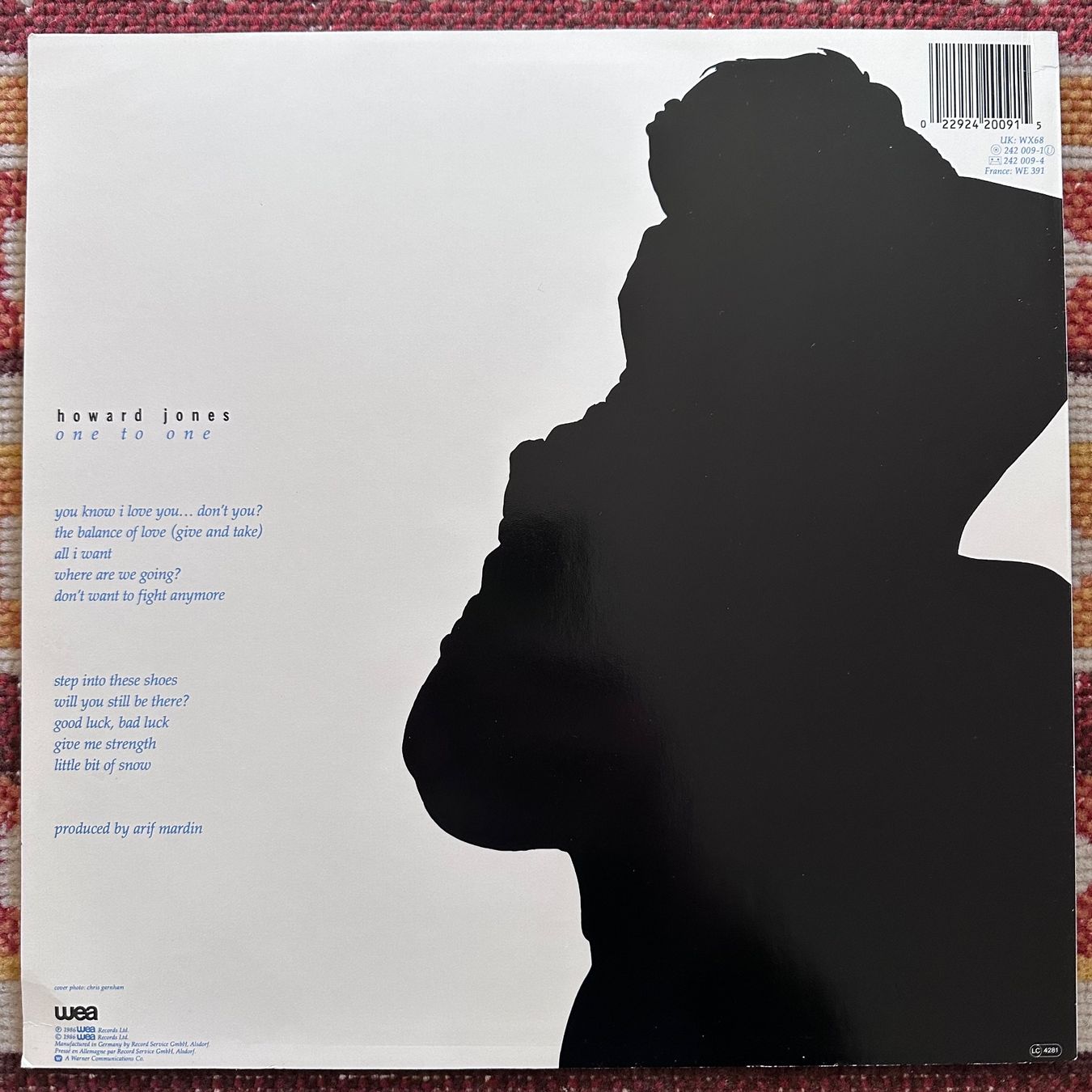 Schallplatten: LP - Howard Jones - One To One – Gebraucht aus Breganzona von Onairda75 1